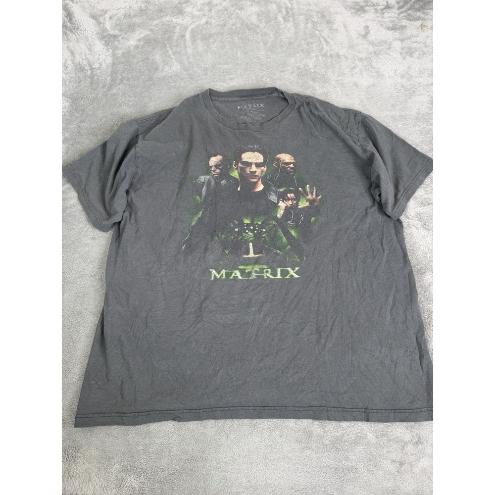 The Matrix Movie Promo T Shirt Men's Size XL Gray
